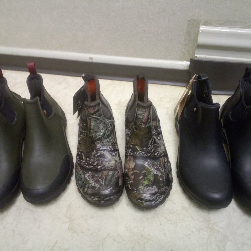 BOGS 3 Pair Men's Size 9 Rain, Mud, Snow Boots- New with Tags